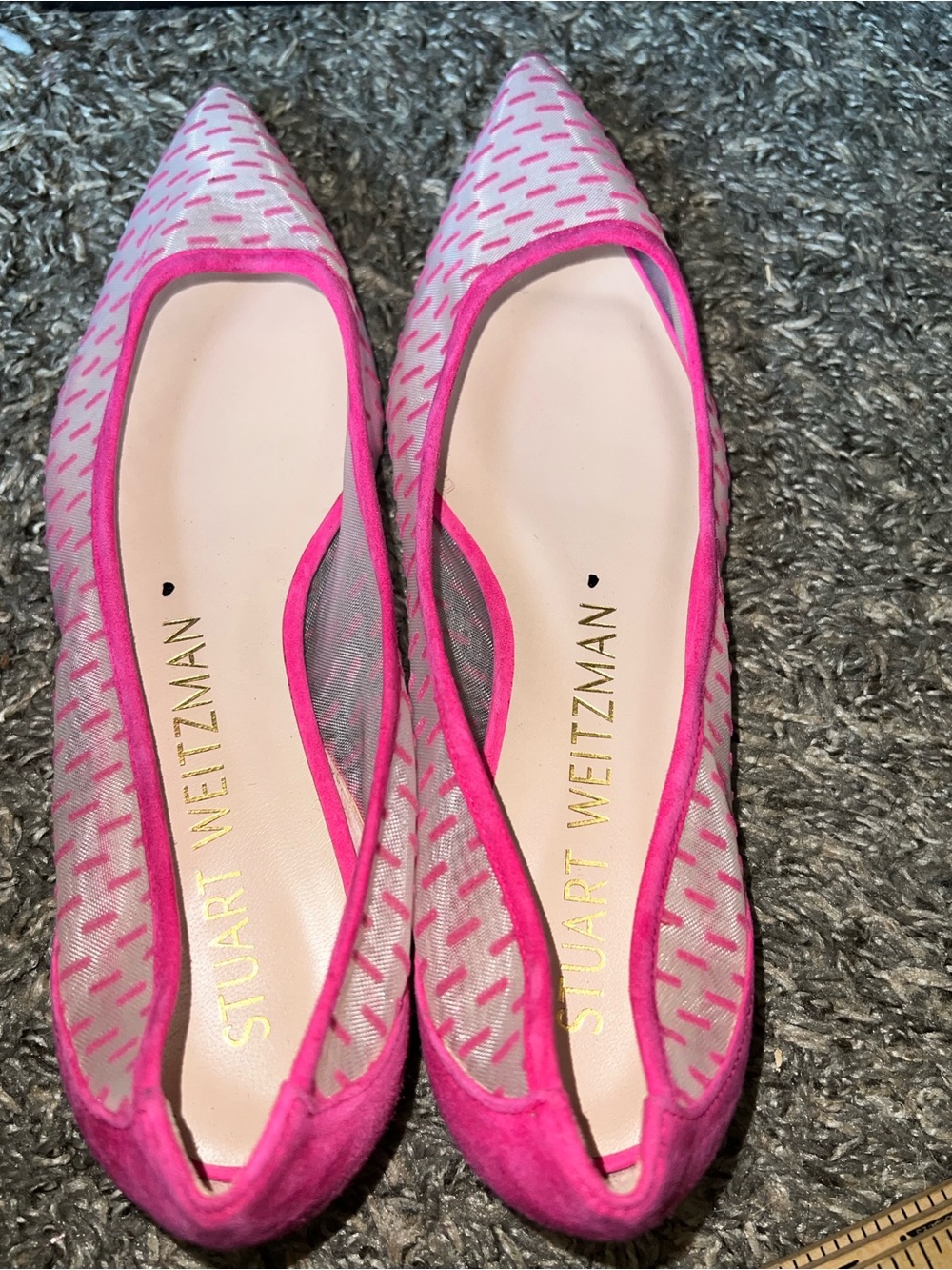 Stuart weitzman mesh tasha flats size 8.5 - Picture 5 of 7